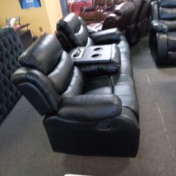 New Leather Reclining Sofa And Loveseat Including Free Delivery