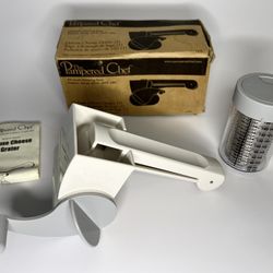 Pampered Chef Deluxe Cheese Grater #1275 Original Box & Instructions