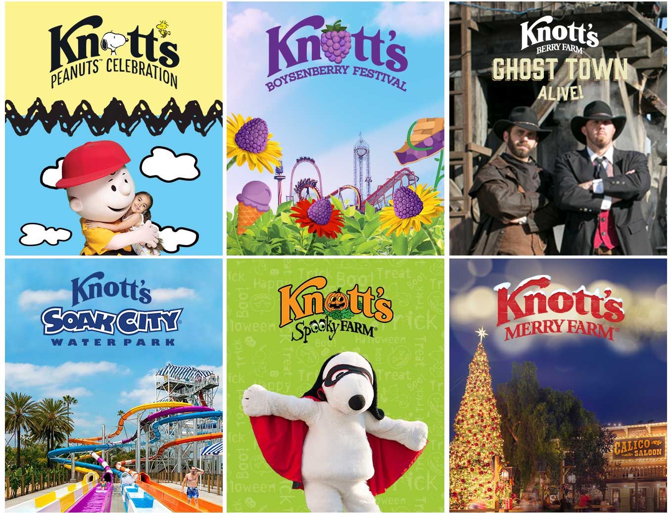 4-pack Knott’s Berry Farm Tickets