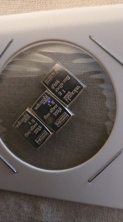 3x1g Valcambi Silver Bars