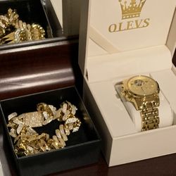 Cuban Chain And A Watch 