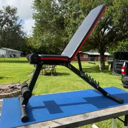 Versatile Workout Bench- Use With Or Without Weights 