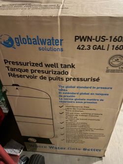New Pressurized Water Well Tank 42.3 Gallon Increase Water Pressure