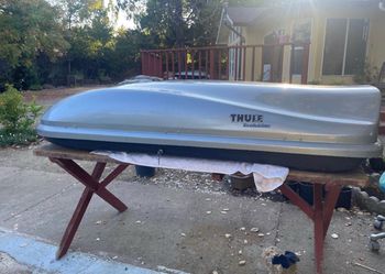 Thule Evolution 1600 Cargo Box 16cuft Rooftop Carrier Locks Key Yakima