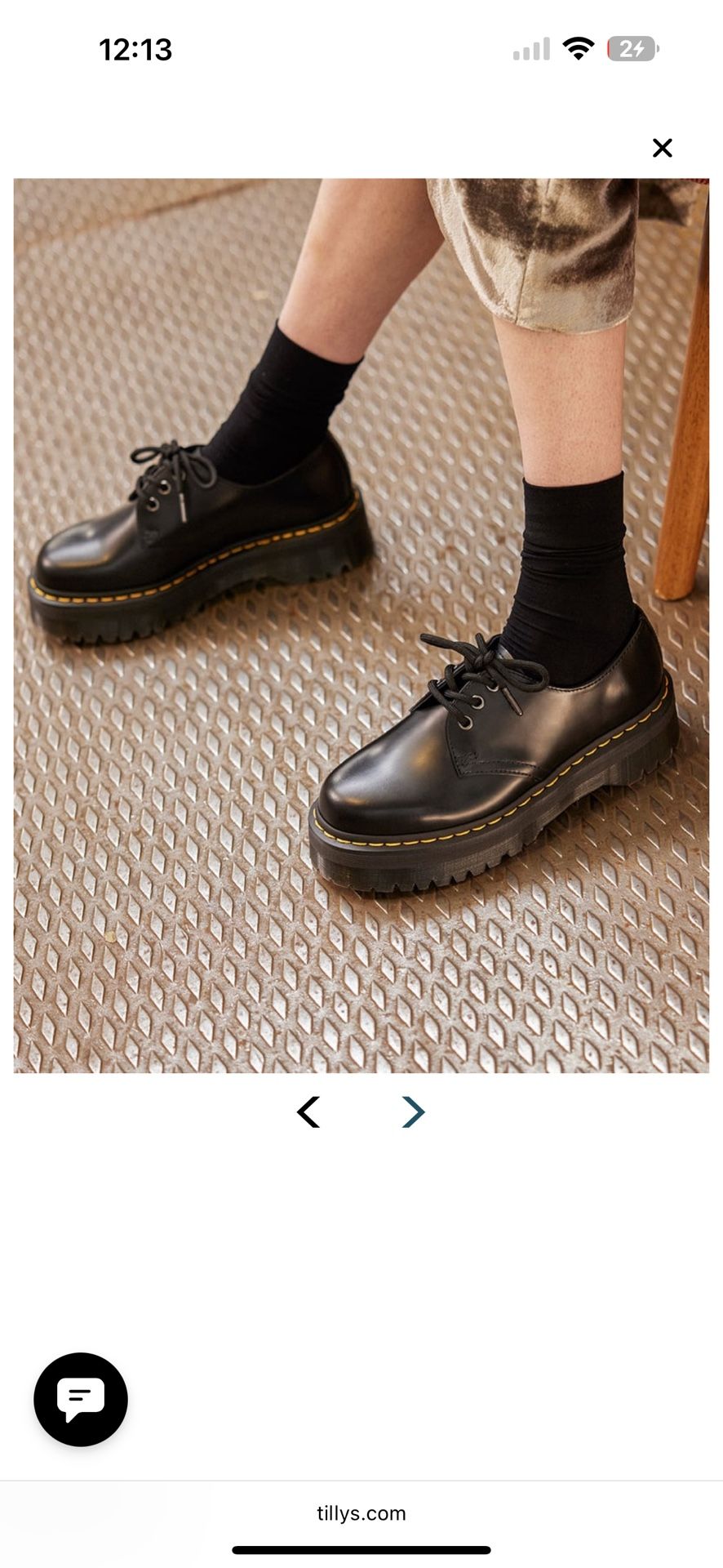 Dr. Martens 1461 Quad Smooth Leather Platform Shoes