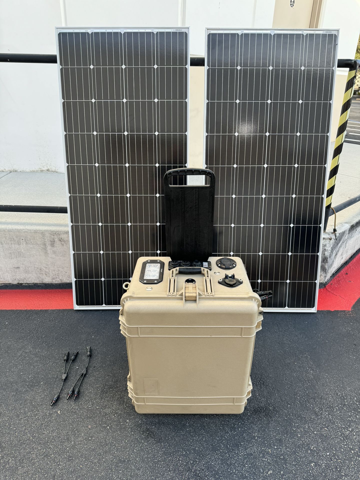 Rugged Heavy Duty Portable Standalone Solar Generator System - Complete - Plug And Play (camper Rv Shed Garage Sprinter Van Bus Camping Off Grid)