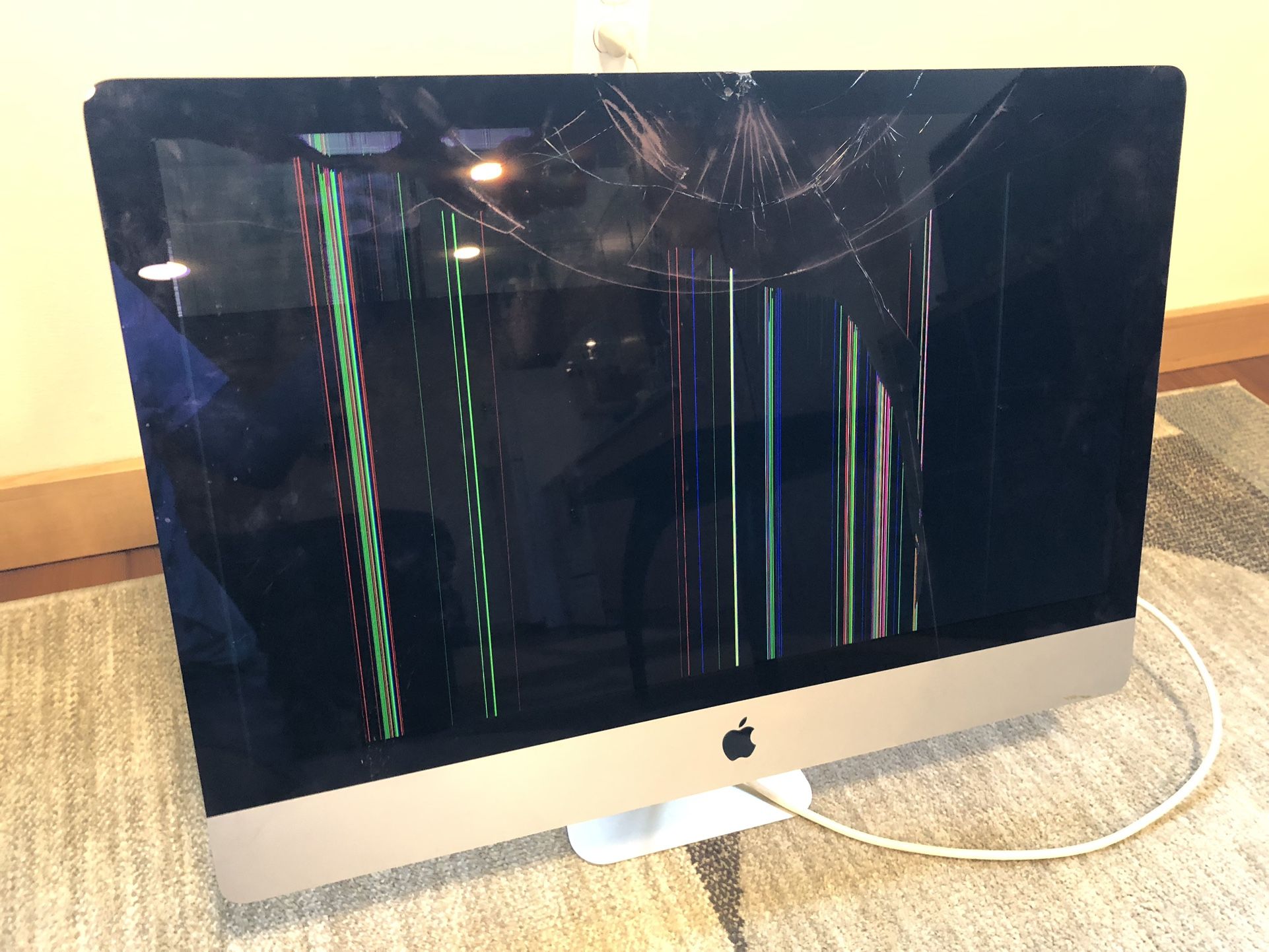 Apple Late 2012 iMac Broken Screen For Parts Repair Only Model A1419 EMC No 2546