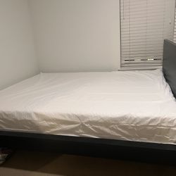 Lucid 10 Inch Memory Foam Queen Mattress, IKEA Bed Frame