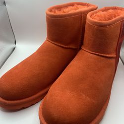 Ugg New Orange Sueded Lamb Fur Boots