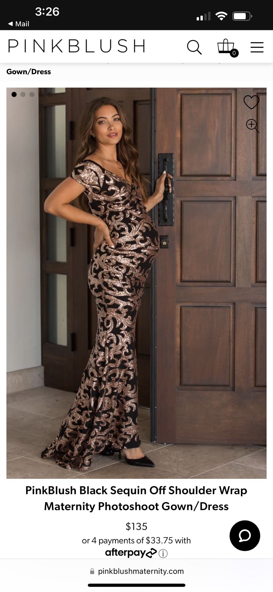 Pink Blush Maternity Dress