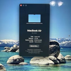 24GB M2 Macbook Air (2022)