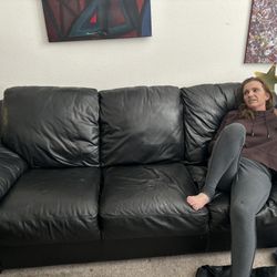 VEGAN LEATHER COUCH /LOVE SEAT SET