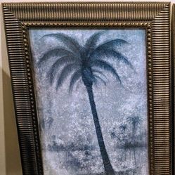 Large Framed Palm Tree Print