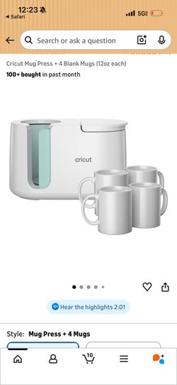 Cricket mug press