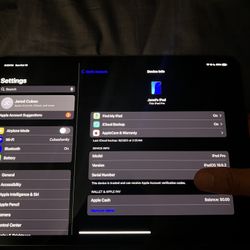 IPad Pro M4 Chip 2024.256GB +WIFI + Box And Charger Included.