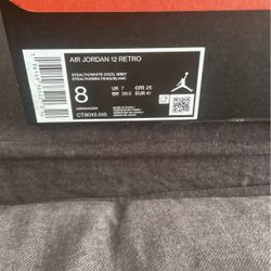 Jordan 12s Stealth/white&cool grey