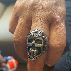Anillo De Metal Calavera Size 18