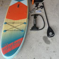 Inflatable Stand Up Paddle Board 11'x33''x6''W (Highpi Brand) Premium SUP Accessories (includes Backpack, Pump, Paddle, Tether, Repair Kit)