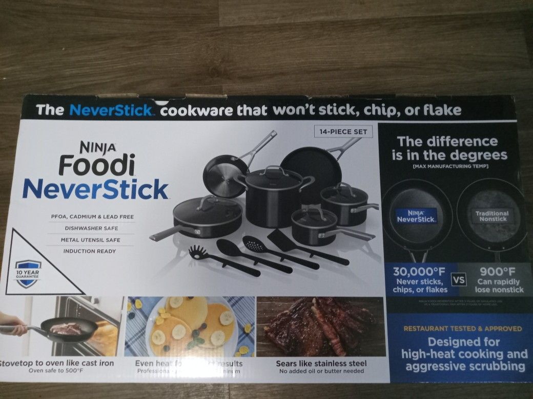 Ninja Foodi NeverStick 14-Piece Cookware Set, guaranteed to never stick,  C19700 for Sale in North Providence, RI - OfferUp