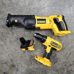 Dewalt recipicating saw & Drill with adapter