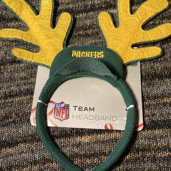Green Bay Packers Youth Headband with Fun Antlers – Perfect for Game Day!