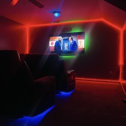 Movie Theater Sofas With Led Lights Both For $450