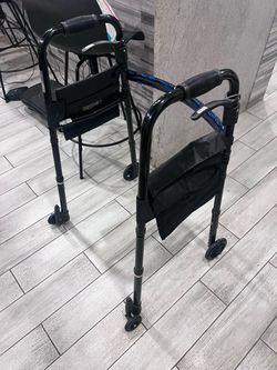 Folding Walkers with Wheels – Excellent Condition