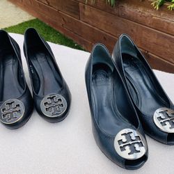 Two Pair Tory Burch Shoe Lot Women s Size 6 Lightly to Barely