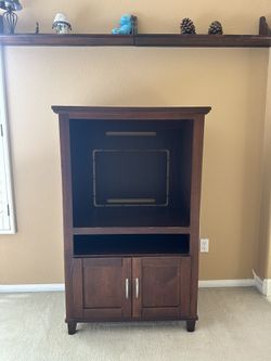 Solid Wood Armoire / Shelf