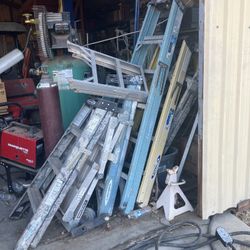 Assorted Sizes Of Fiberglass Ladders