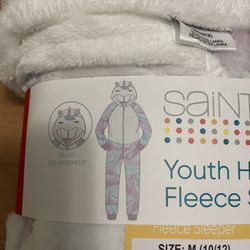 Saint Eve Youth blanket sleeper, purple unicorn L (14/16) - NW