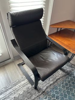IKEA Poäng Chair Brown Leather