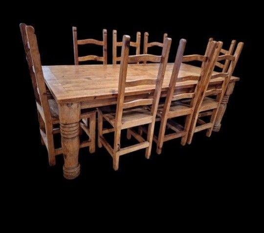 Mesa De 8 Sillas Madera