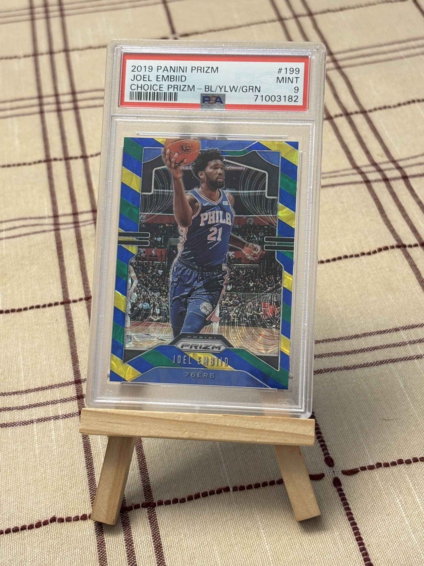 Joel Embiid Prizm Choice PSA 9 Sixers