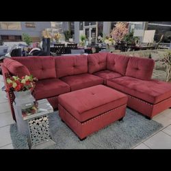 New Sectional + Ottoman 