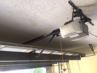 Garage motor and rails