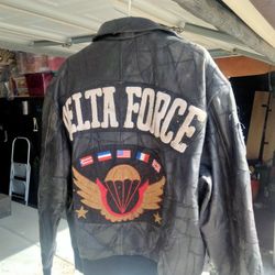 Genuine Leather Delta Force Jacket Size 44