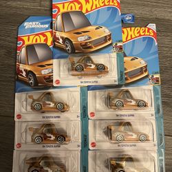 HOT WHEELS ‘94 TOYOTA SUPRA TOONS LOT OF 7
