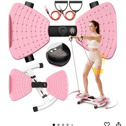 Waist Twister Machine Exercise Fitness Tool, Ab Twister Board with the Smart LED Digital Monitor, 300lbS Capacity & 20dB Ultra-Quiet, Anti-Slip Home G