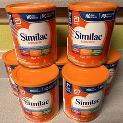 7 New Similac sensitive Baby Formula, 12.5 ounce cans