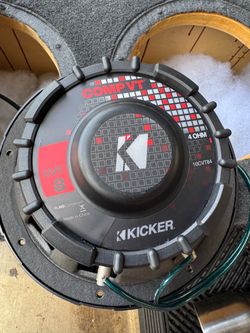 4 Kicker  10CVT84 8" 400W 4-Ohm SVC COMPVT Series Component Car Subwoofer Driver (CompVT84) custom subwoofer mdf box