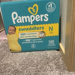 New Box Of Newborn Diapers 