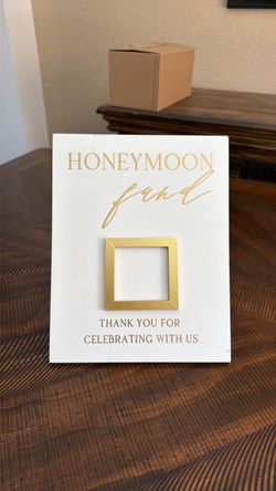 Honeymoon Fund QR code frame