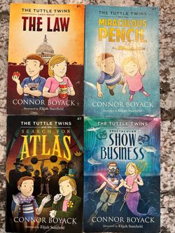 Set of 12 Tuttle Twins books by Connor Boyack, illustrated by Elijah Stanfield.