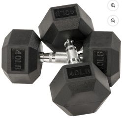 40lb Dumbbells - Pair, New
