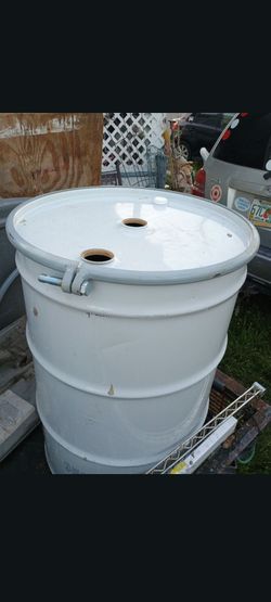 55 Gallon steel drums barrels with opening lids