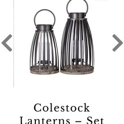  Colestock Iron Candle Lanterns (Read Description See all Pictures!)