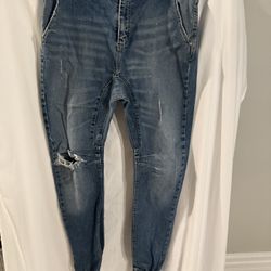 Men’s Denim Jeans Joggers, EST. Nineteen 91, Size 32, Slim Denim Jogger