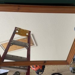 Set Of 3 Mirrors- Solid Wood. 