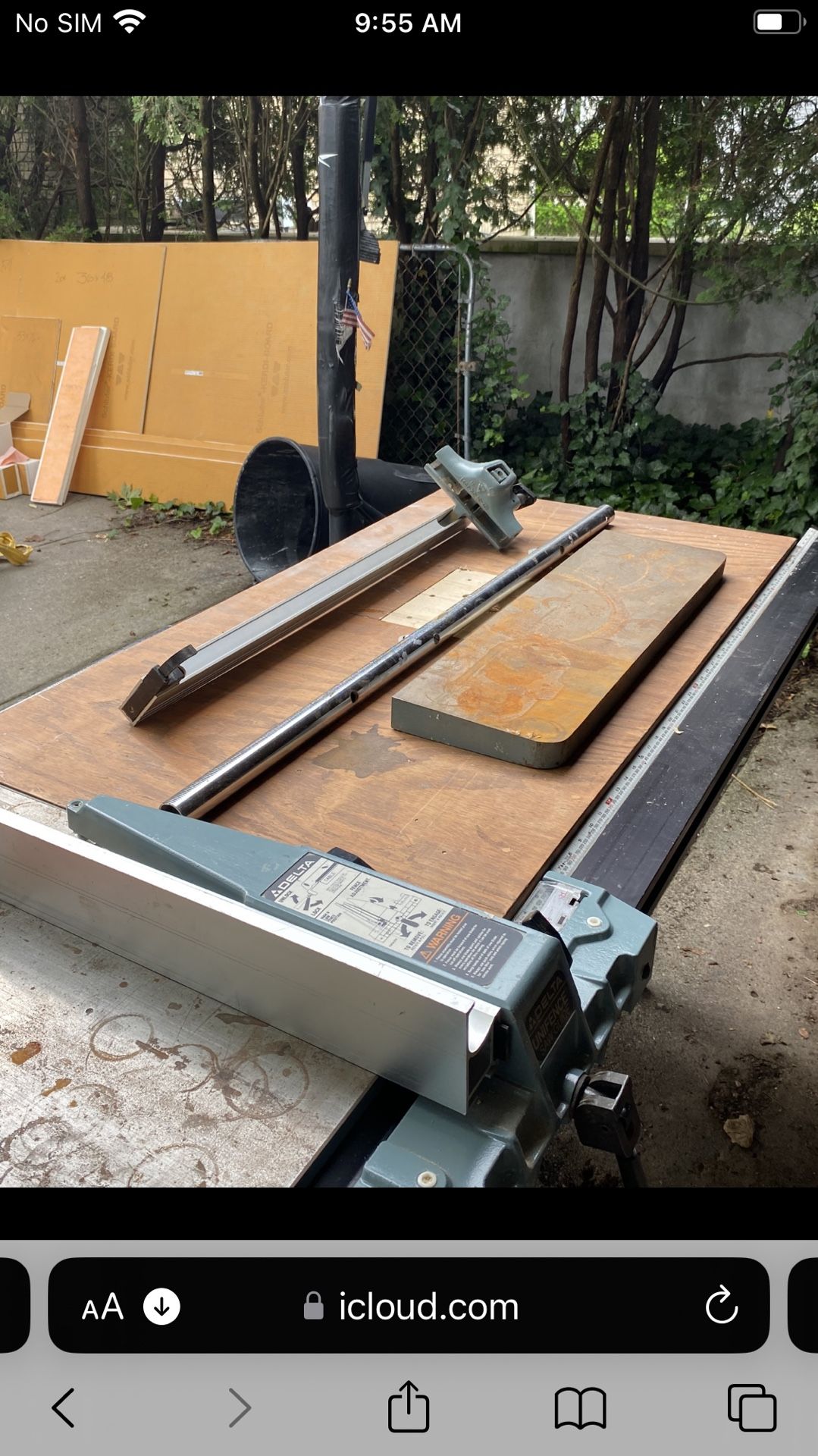 Delta 10” Table Saw- Cabinet Saw
